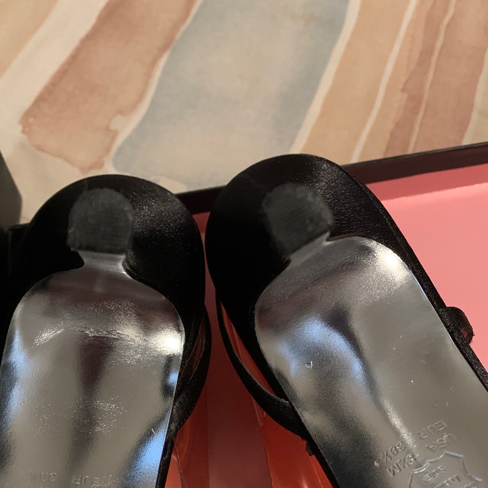Nina Gandy Black Sandals size 8-1/2 M - Picture 9 of 9